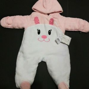 Quiltex Snuggle Duds Snow Suit Fleece Lined Union